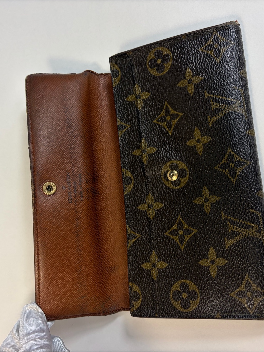 Authentic Vintage Louis Vuitton Monogram Portefeuille Sarah Long Wallet - Picture 7 of 14